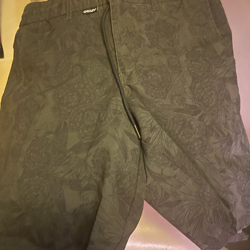 New Oakley Black Floral Shorts